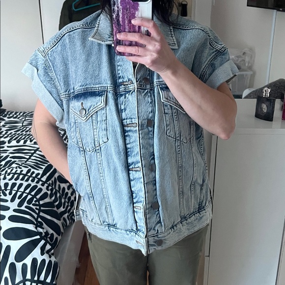 Frame short sleeve denim jacket - Picture 4 of 4